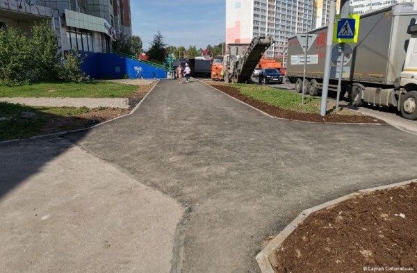 В Орджоникидзевском районе Перми обустроят новый тротуар около остановки «Камкабель»