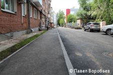 В Перми завершается ремонт дворов по нацпроекту около домов №96 и №98 по улице Екатерининской