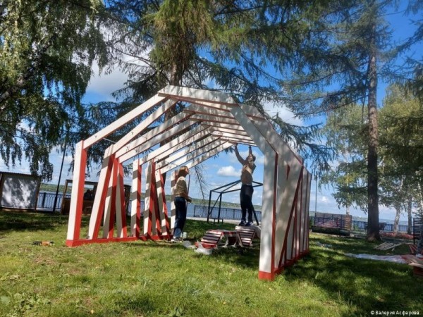 В Перми появился новый арт-объект «Реки Камы», созданный школьниками