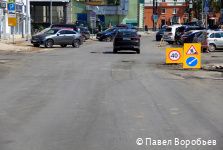 В Перми по нацпроекту стартовал ремонт еще одного участка улицы Советской