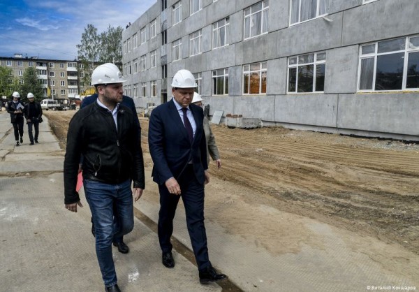 Строительство нового корпуса школы «СинТез» в Перми идет с опережением графика Строительство нового корпуса школы «СинТез» в Перми идет с опережением графика