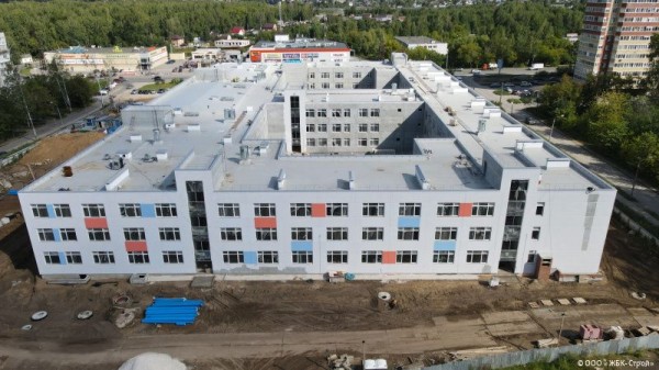 Строительство нового корпуса школы «СинТез» в Перми идет с опережением графика Строительство нового корпуса школы «СинТез» в Перми идет с опережением графика