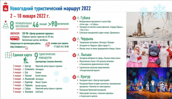 В Прикамье в рамках новогодних мероприятий впервые созданы специальные туристические маршруты