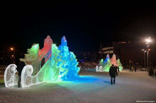 В Перми начал работу ледовый парк «Новогодье» на городской эспланаде
