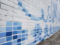 В Перми появилось новое граффити «Гжельская вышивка» В Перми появилось новое граффити «Гжельская вышивка»