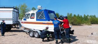 Сотрудники Пермской городской службы спасения начали патрулировать акваторию Камы на катере