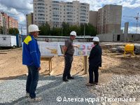 Строительство муниципального дома на Маяковского, 54 в Перми ведётся уже на уровне 5-го этажа Строительство муниципального дома на Маяковского, 54 в Перми ведётся уже на уровне 5-го этажа