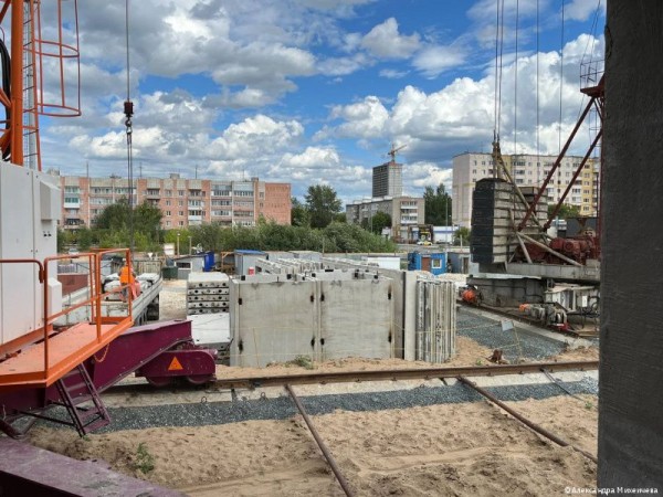 Строительство муниципального дома на Маяковского, 54 в Перми ведётся уже на уровне 5-го этажа Строительство муниципального дома на Маяковского, 54 в Перми ведётся уже на уровне 5-го этажа