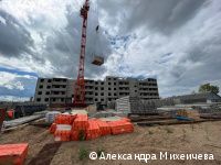 Строительство муниципального дома на Маяковского, 54 в Перми ведётся уже на уровне 5-го этажа Строительство муниципального дома на Маяковского, 54 в Перми ведётся уже на уровне 5-го этажа