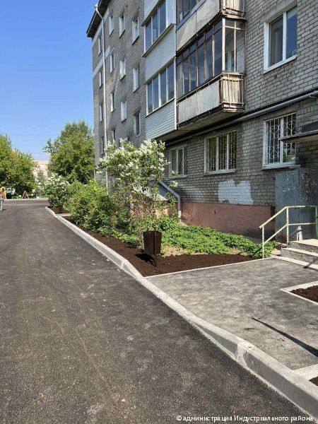 В Индустриальном районе Перми завершён ремонт всех придомовых территорий
