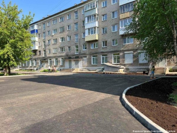 В Индустриальном районе Перми завершён ремонт всех придомовых территорий