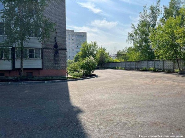 В Индустриальном районе Перми завершён ремонт всех придомовых территорий