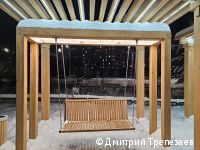 В Черняевском лесу Перми заменили малые архитектурные формы на месте отдыха «Золотые пески» 