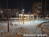 В Черняевском лесу Перми заменили малые архитектурные формы на месте отдыха «Золотые пески» 