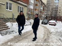В Ленинском районе Перми проверяют качество зимнего содержания придомовых территорий