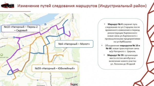 В Перми представлены предложения по изменению маршрутов в Индустриальном районе