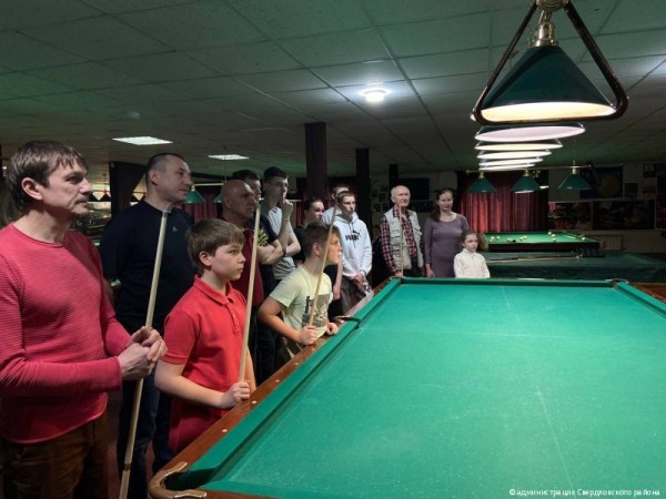 В Свердловском районе Перми прошёл открытый чемпионат по бильярду