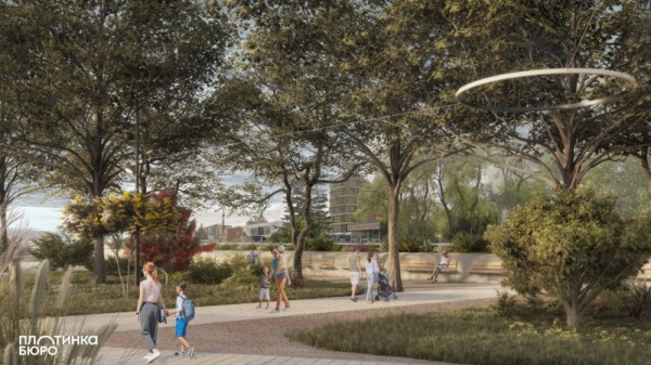 В Перми начались работы по реконструкции сквера у «Дома чекистов» 