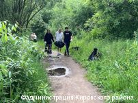 В Кировском районе Перми прибрали прибрежную часть реки Камы