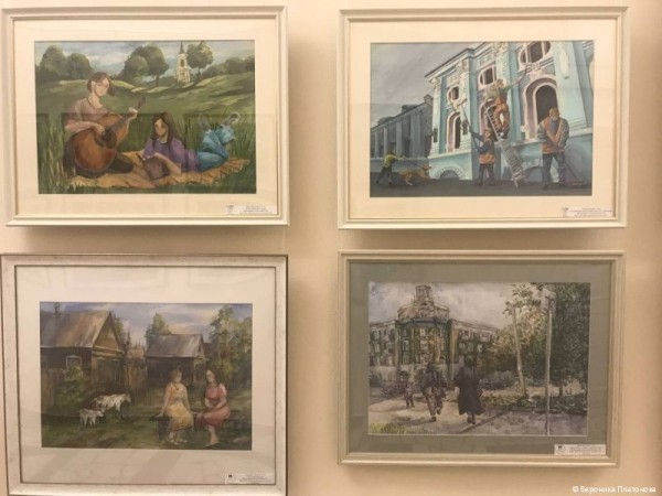 В администрации Перми открылась выставка картин юных художников