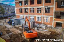 В Перми на строительной площадке школы на улице Уральской завершается монтаж каркаса здания В Перми на строительной площадке школы на улице Уральской завершается монтаж каркаса здания