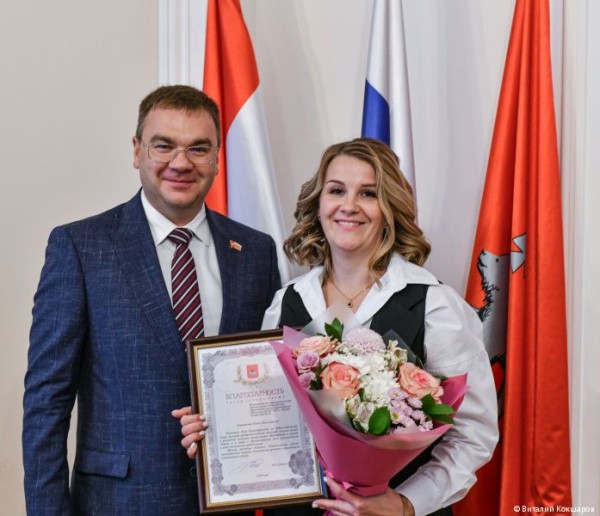 Глава Перми Эдуард Соснин наградил благодарственными письмами воспитателей детских садов