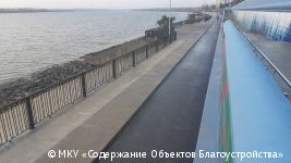На набережной в Кировском районе завершены работы по восстановлению благоустройства 