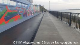 На набережной в Кировском районе завершены работы по восстановлению благоустройства 