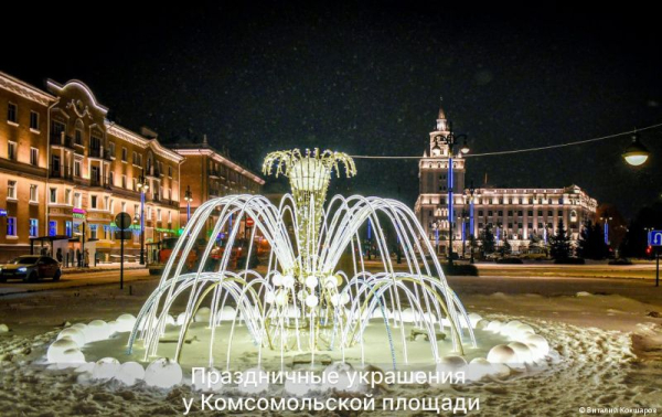 Праздничные украшения на улицах города будут радовать пермяков до 9 февраля