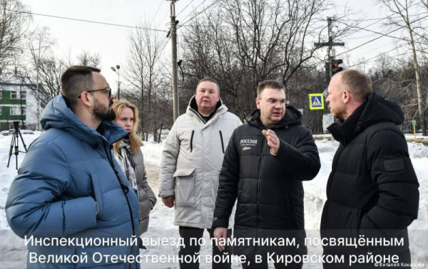 Глава Перми Эдуард Соснин начал серию выездов по памятникам, посвященным Великой Отечественной войне