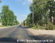 В районах Перми продолжается ремонт дорог 