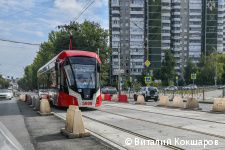 Глава Перми Эдуард Соснин проверил ход работ по реконструкции трамвайных путей на улице Мира